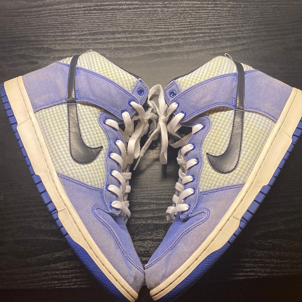Nike Dunk High Gingham Pack “Iyon Blue”  2010 release